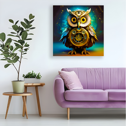 Owl 1, Printed On Canvas, Vivid Colours, Box Canvas, Unique Images, A Gift To Last A Lifetime...