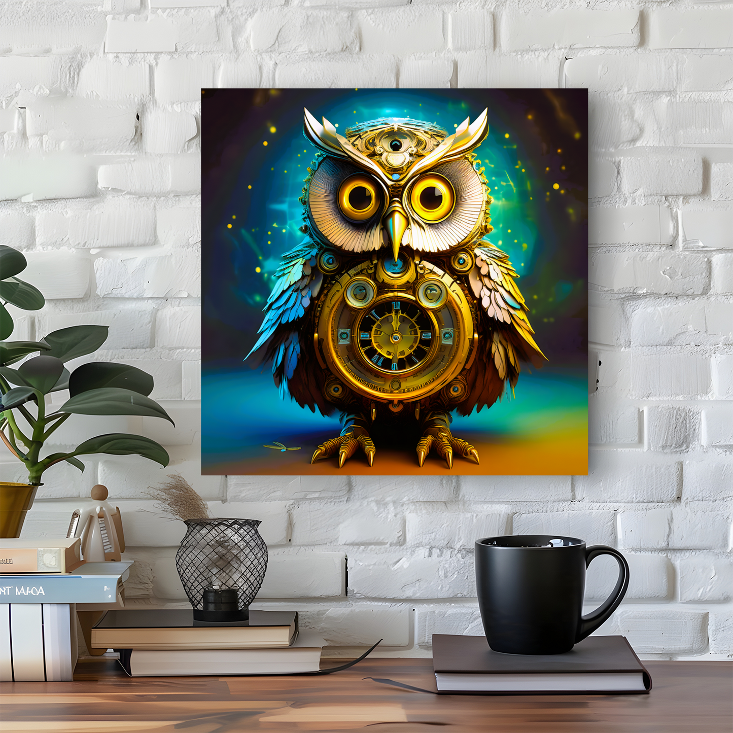 Owl 1, Printed On Canvas, Vivid Colours, Box Canvas, Unique Images, A Gift To Last A Lifetime...