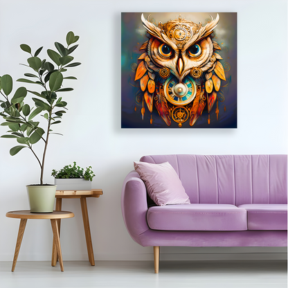 Owl 3, Printed On Canvas, Vivid Colours, Box Canvas, Unique Images, A Gift To Last A Lifetime...