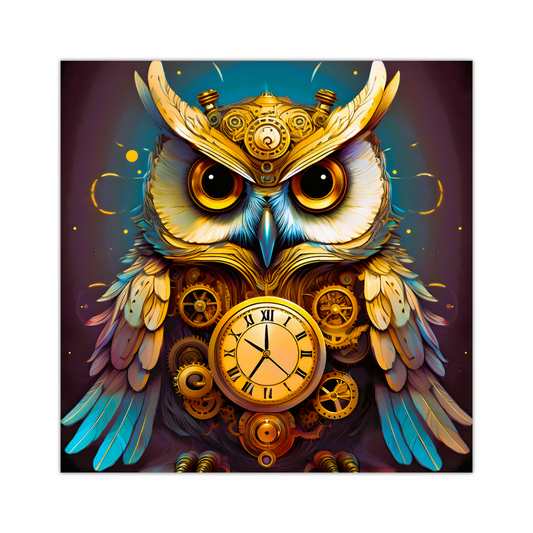 Owl 4, Printed On Canvas, Vivid Colours, Box Canvas, Unique Images, A Gift To Last A Lifetime...