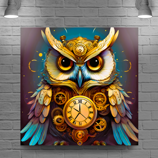 Owl 4, Printed On Canvas, Vivid Colours, Box Canvas, Unique Images, A Gift To Last A Lifetime...
