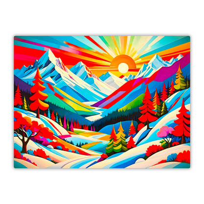 Winter Landscape 1, Printed on Gloss Aluminium To Enhance Colour And Details, Unique Print, An Enduring Gift...