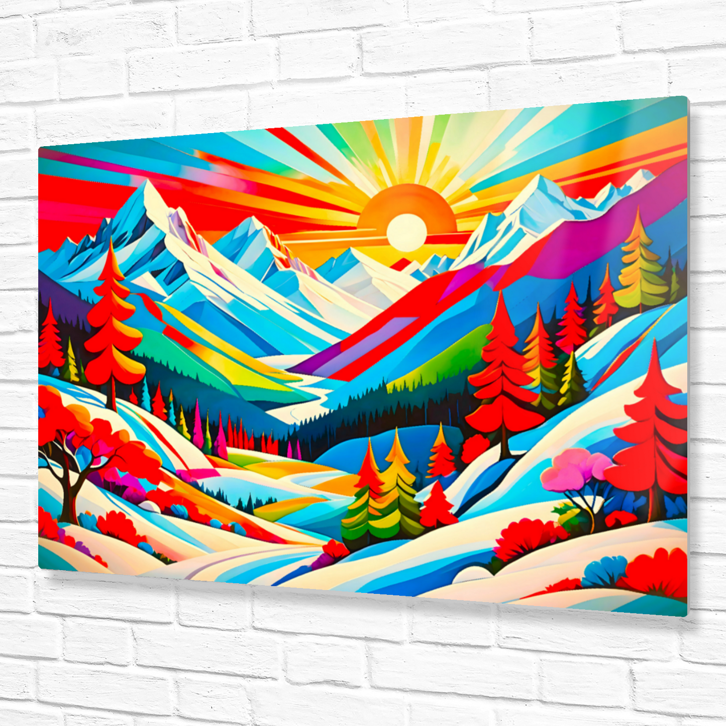 Winter Landscape 1, Printed On High Gloss Aluminium To Enhance Colours And Detail, Unique Images, A Gift To Last A Lifetime...