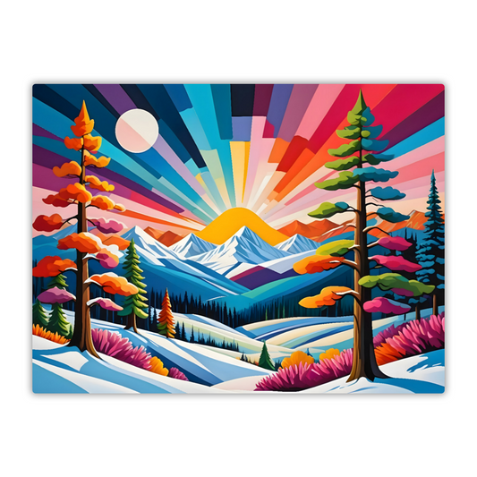 Winter Landscape 2, Printed On High Gloss Aluminium To Enhance Colours And Detail, Unique Images, A Gift To Last A Lifetime...