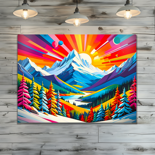 Winter Landscape 3, Printed On High Gloss Aluminium To Enhance Colours And Detail, Unique Images, A Gift To Last A Lifetime...