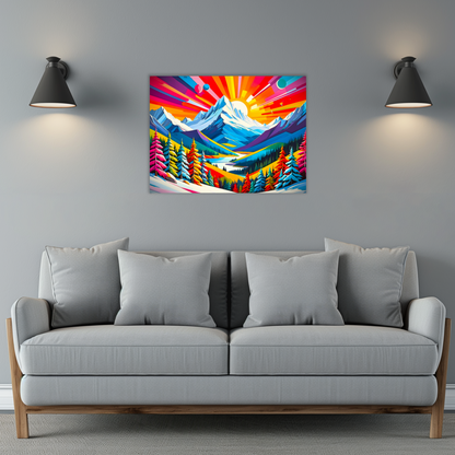 Winter Landscape 3, Printed on Gloss Aluminium To Enhance Colour And Details, Unique Print, An Enduring Gift...