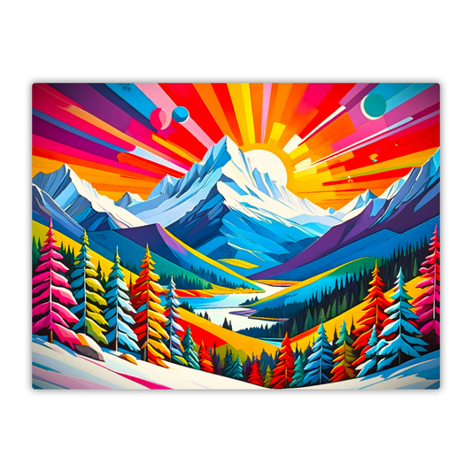 Winter Landscape 3, Printed On High Gloss Aluminium To Enhance Colours And Detail, Unique Images, A Gift To Last A Lifetime...