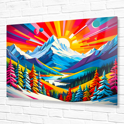 Winter Landscape 3, Printed on Gloss Aluminium To Enhance Colour And Details, Unique Print, An Enduring Gift...