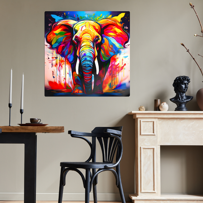 Abstract Elephant 1, Printed on aluminium to enhance colour and detail, unique print, an enduring gift...