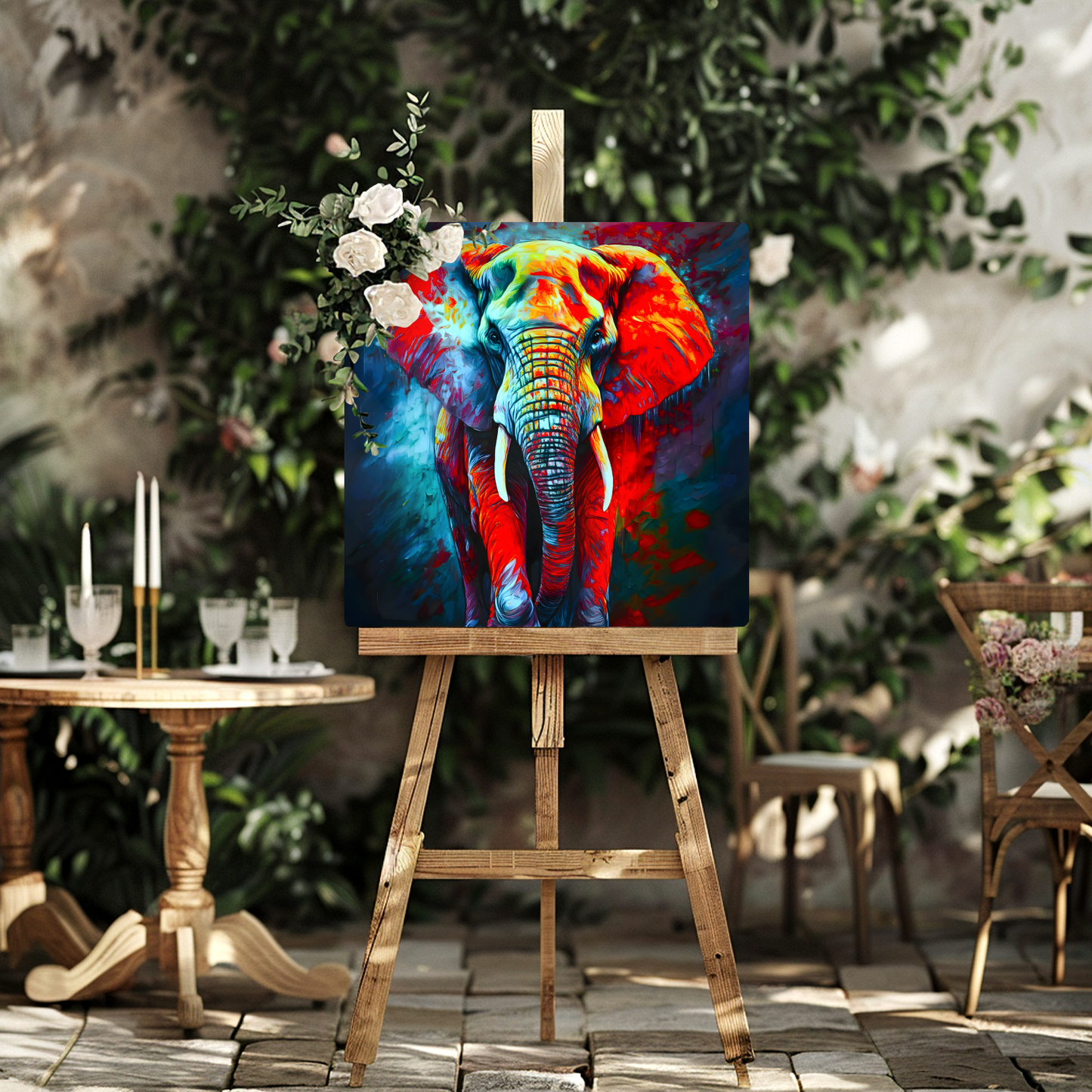 Abstract Elephant 3, Printed On High Gloss Aluminium To Enhance Colours And Detail, A Gift For A Lifetime...