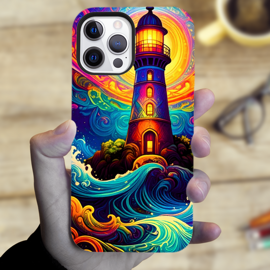 Fantasy Lighthouse 2, Tough Phone Case, Full Wrap Technology,  Premium Polycarbonate, Unique Image...