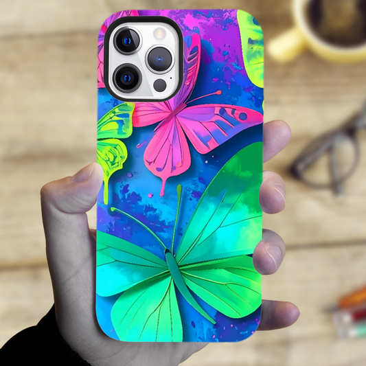Tough Phone Case, Butterfly 2, Full Wrap Technology, Crafted From Premium Polycarbonate, A Great Gift Idea...