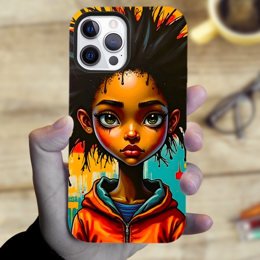 Street Kid 1, Tough Phone Case, Full Wrap Technology, Crafted From Premium Polycarbonate, Great Gift Idea...