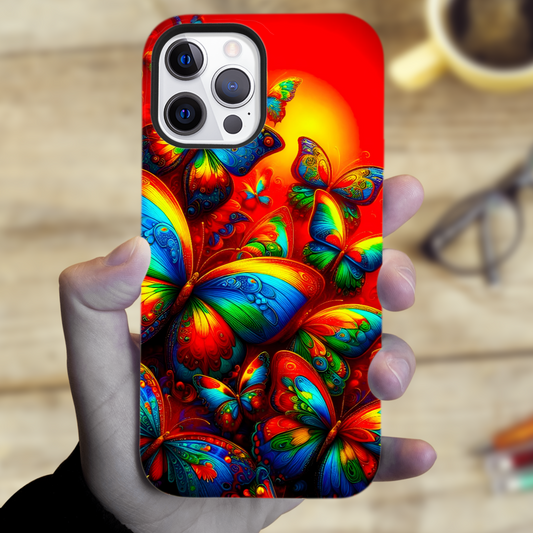 Butterflies B3, Tough Phone Case, Full Wrap Technology, Crafted From Premium Polycarbonate, Great Gift Idea...