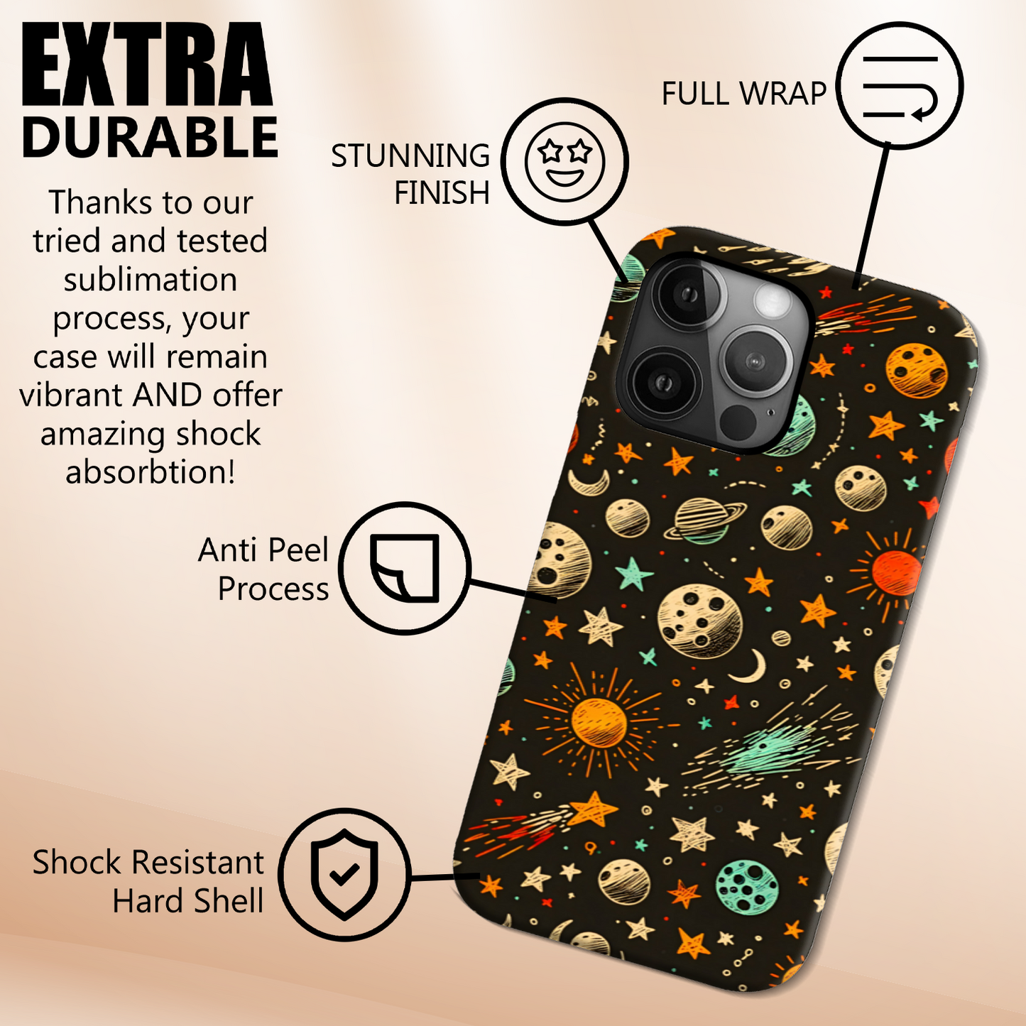 Final Frontier 3, Tough Phone Case, Full Wrap Technology, Crafted From Premium Polycarbonate, Great Gift Idea...