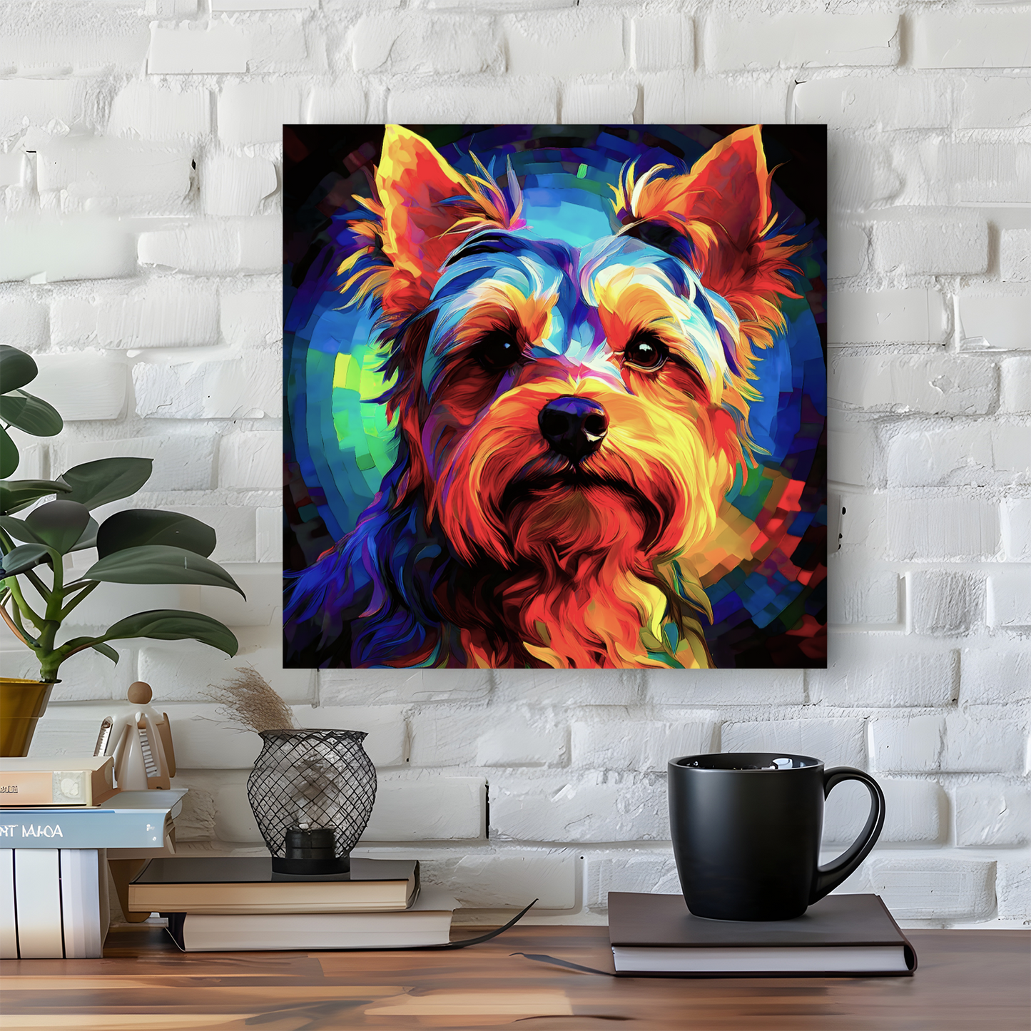 Yorkshire Terrier, Printed On High Quality Canvas, Vivid Colours, Box Canvas, Unique Images, A Gift To Last A Lifetime...