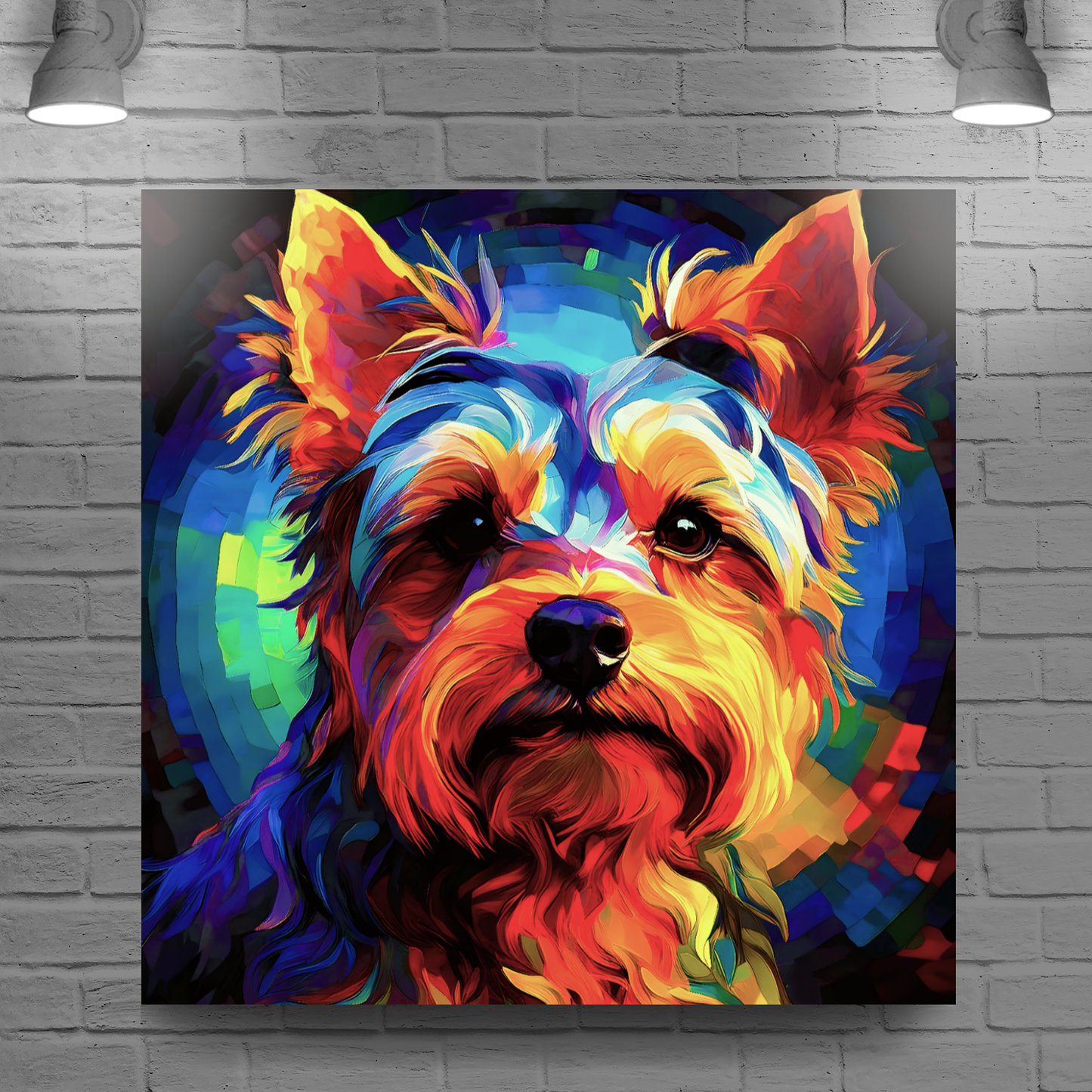 Yorkshire Terrier, Printed On High Quality Canvas, Vivid Colours, Box Canvas, Unique Images, A Gift To Last A Lifetime...