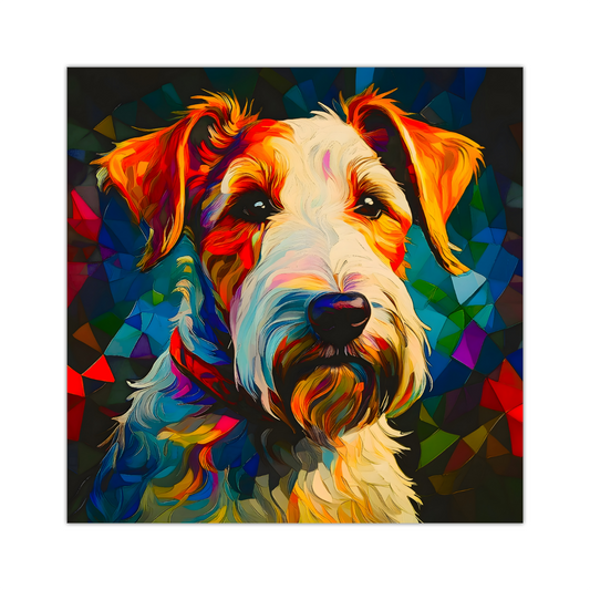 Wirehaired Terrier, Printed On High Quality Canvas, Vivid Colours, Box Canvas, Unique Images, A Gift To Last A Lifetime...