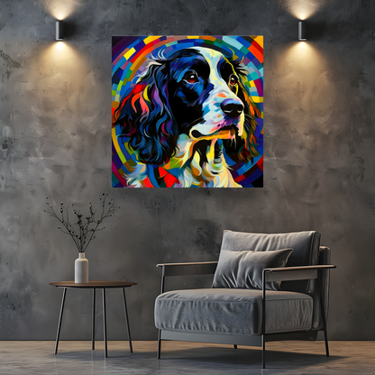 Springer Spaniel, Printed On High Quality Canvas, Vibrant Colours, Unique Print, An Enduring Gift...