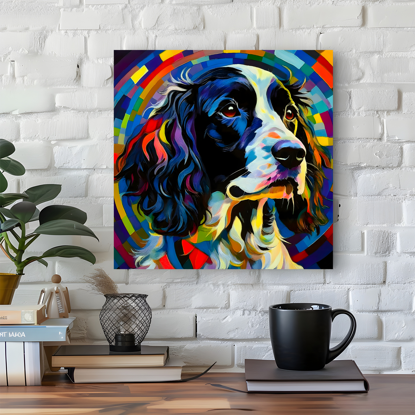 Springer Spaniel, Printed On High Quality Canvas, Vivid Colours, Box Canvas, Unique Images, A Gift To Last A Lifetime...