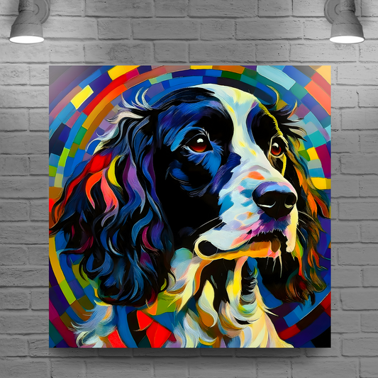 Springer Spaniel, Printed On High Quality Canvas, Vivid Colours, Box Canvas, Unique Images, A Gift To Last A Lifetime...