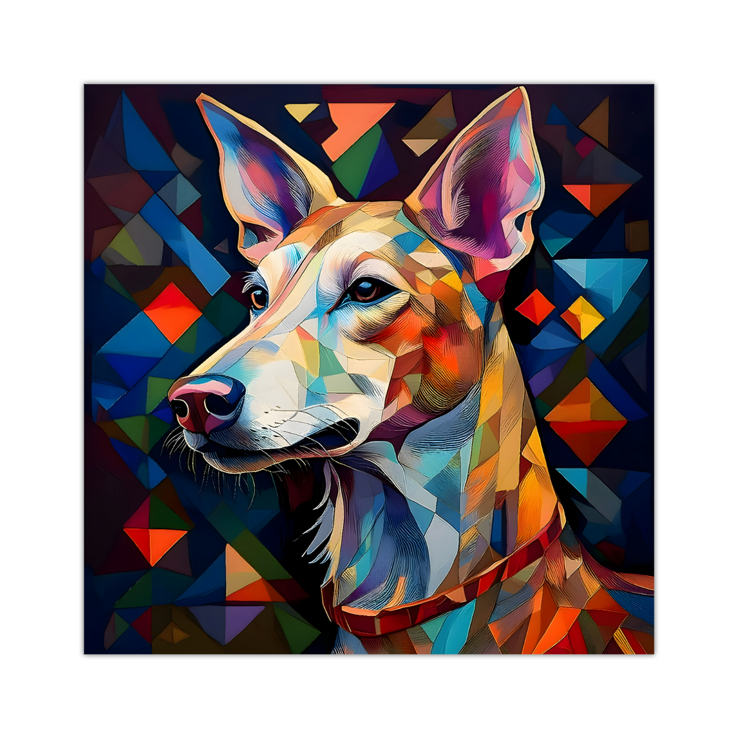 Deer Hound, Printed On High Quality Canvas, Vivid Colours, Box Canvas, Unique Images, A Gift To Last A Lifetime...