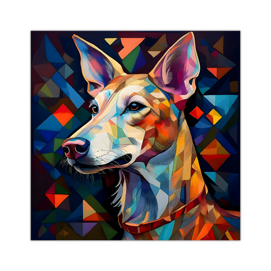 Deer Hound, Printed On High Quality Canvas, Vivid Colours, Box Canvas, Unique Images, A Gift To Last A Lifetime...