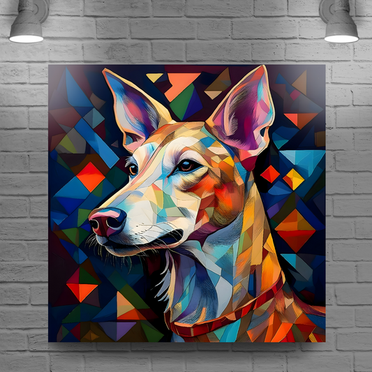 Deer Hound, Printed On High Quality Canvas, Vivid Colours, Box Canvas, Unique Images, A Gift To Last A Lifetime...
