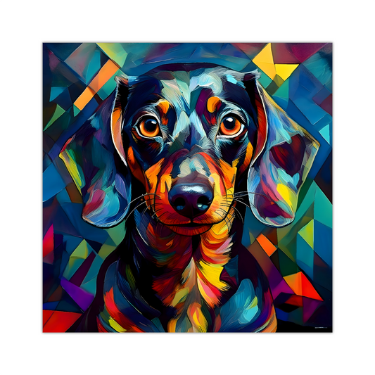 Short Haired Dachshund, Printed On High Quality Canvas, Vivid Colours, Box Canvas, Unique Images, A Gift To Last A Lifetime...