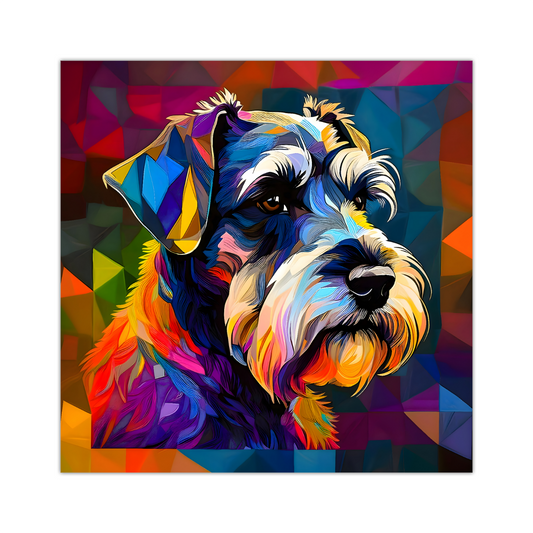 Schnauzer, Printed On High Quality Canvas, Vivid Colours, Box Canvas, Unique Images, A Gift To Last A Lifetime...