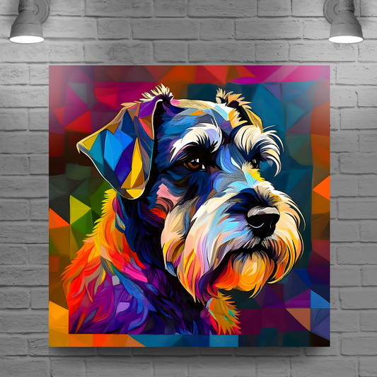 Schnauzer, Printed On High Quality Canvas, Vivid Colours, Box Canvas, Unique Images, A Gift To Last A Lifetime...