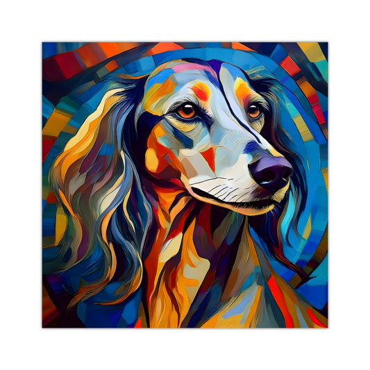 Saluki, Printed On High Quality Canvas, Vivid Colours, Box Canvas, Unique Images, A Gift To Last A Lifetime...