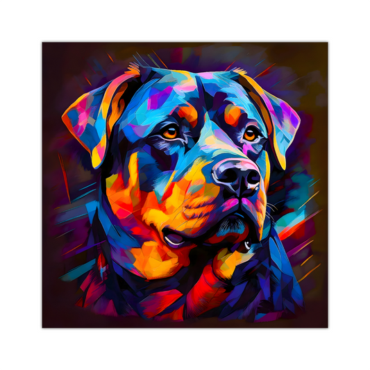 Rotweiler, Printed On High Quality Canvas, Vivid Colours, Box Canvas, Unique Images, A Gift To Last A Lifetime...