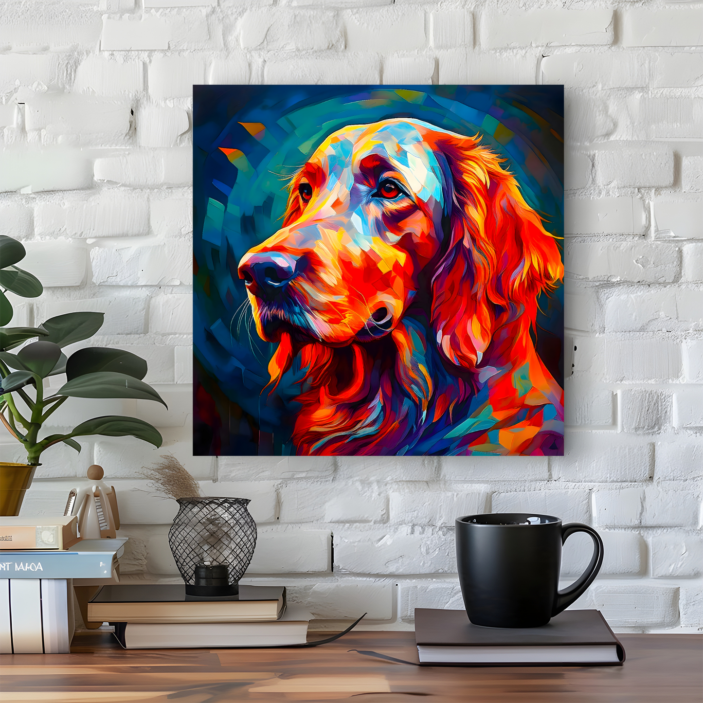 Red Setter, Printed On High Quality Canvas, Vivid Colours, Box Canvas, Unique Images, A Gift To Last A Lifetime...