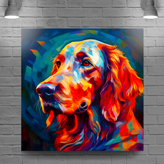 Red Setter, Printed On High Quality Canvas, Vivid Colours, Box Canvas, Unique Images, A Gift To Last A Lifetime...