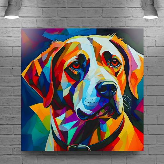 Labrador, Printed On High Quality Canvas, Vivid Colours, Box Canvas, Unique Images, A Gift To Last A Lifetime...