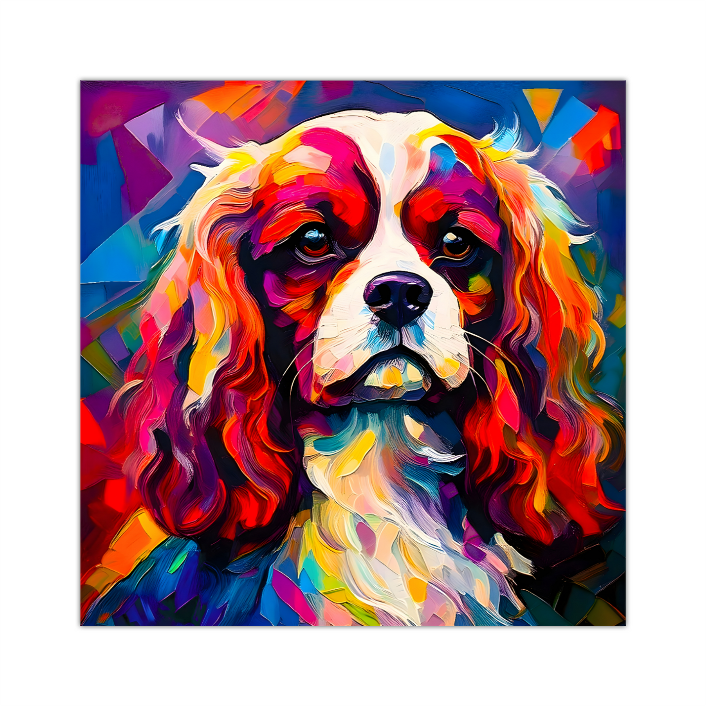King Charles Spaniel, Printed On High Quality Canvas, Vivid Colours, Box Canvas, Unique Images, A Gift To Last A Lifetime...