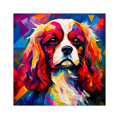 King Charles Spaniel, Printed On High Quality Canvas, Vibrant Colours, Unique Print, An Enduring Gift...