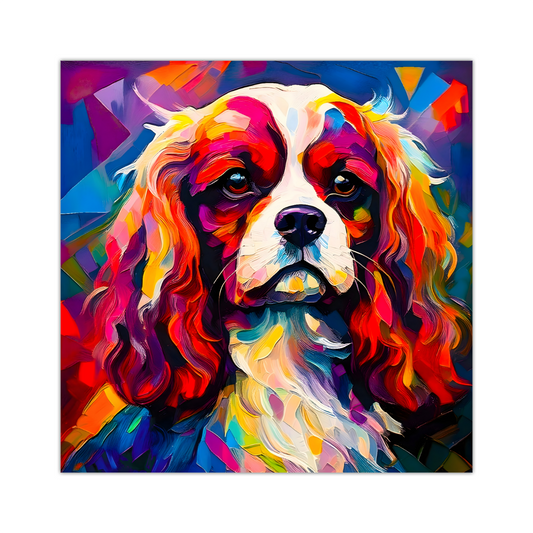 King Charles Spaniel, Printed On High Quality Canvas, Vivid Colours, Box Canvas, Unique Images, A Gift To Last A Lifetime...