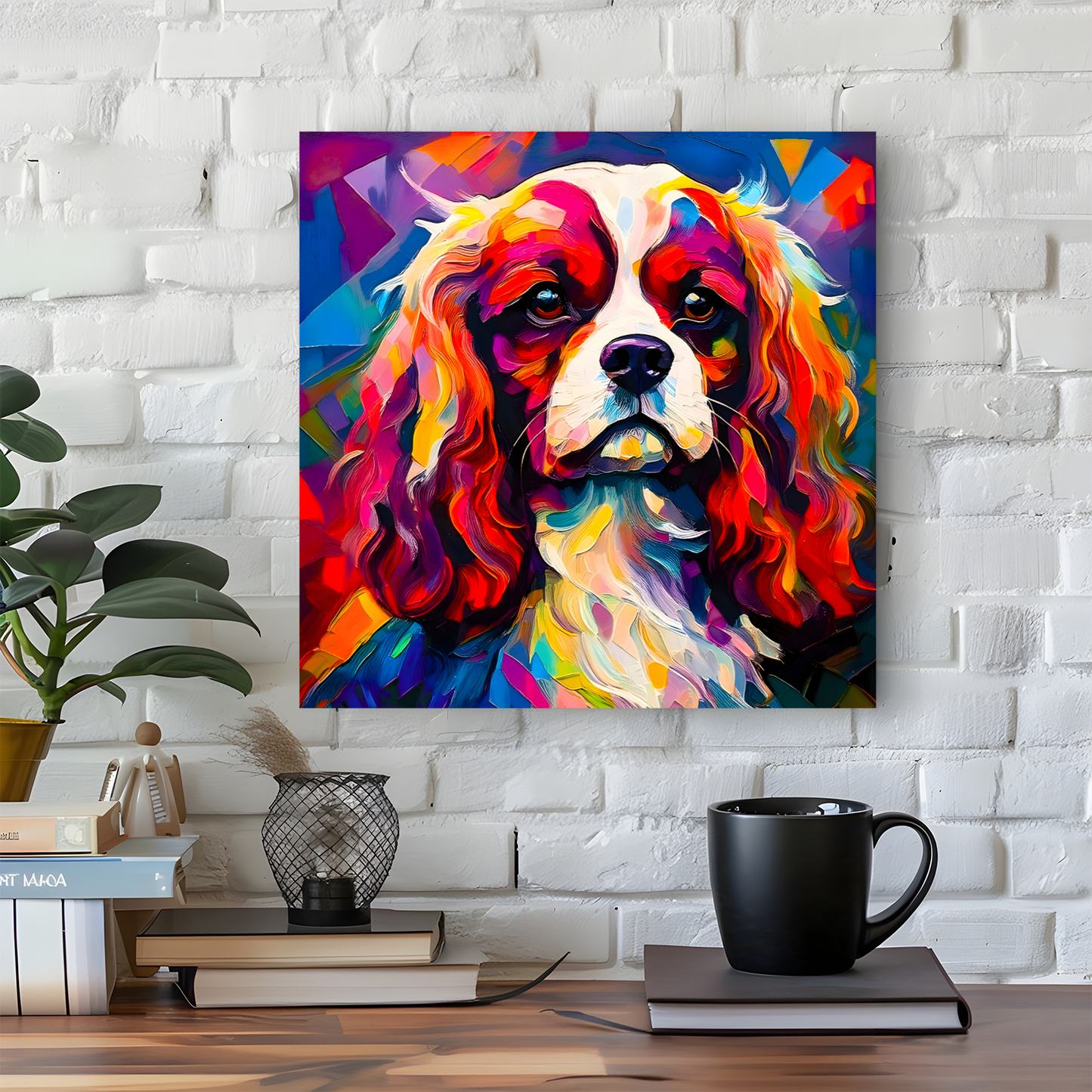 King Charles Spaniel, Printed On High Quality Canvas, Vivid Colours, Box Canvas, Unique Images, A Gift To Last A Lifetime...