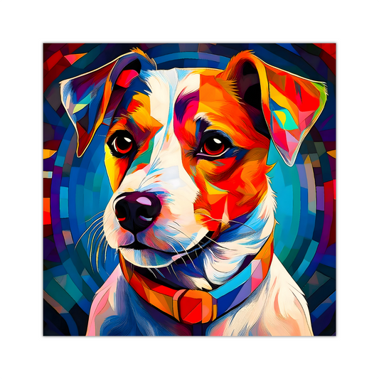 Jack Russel, Printed On High Quality Canvas, Vivid Colours, Box Canvas, Unique Images, A Gift To Last A Lifetime...