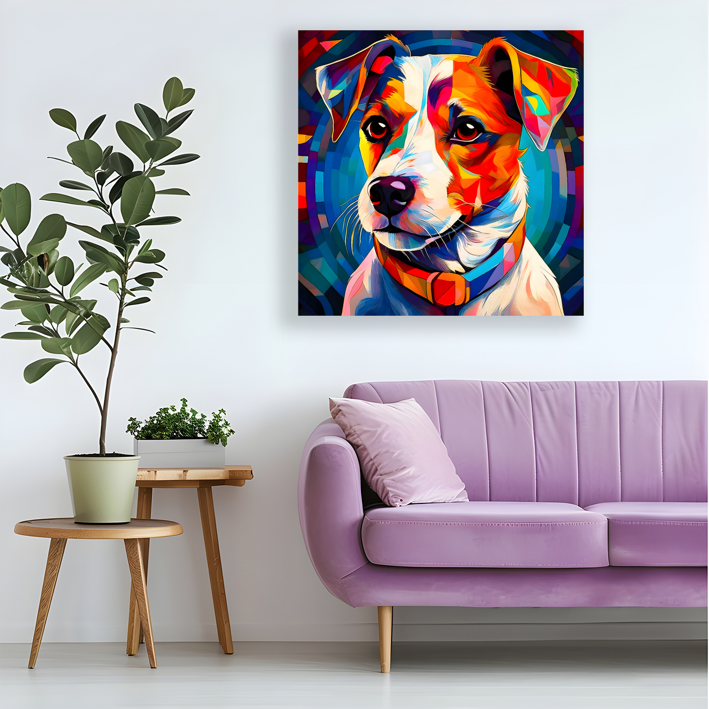 Jack Russel, Printed On High Quality Canvas, Vivid Colours, Box Canvas, Unique Images, A Gift To Last A Lifetime...