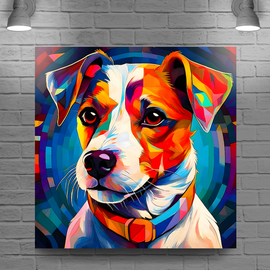 Jack Russel, Printed On High Quality Canvas, Vivid Colours, Box Canvas, Unique Images, A Gift To Last A Lifetime...
