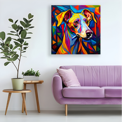 Italian Greyhound, Printed On High Quality Canvas, Vibrant Colours, Highly Detailed, Unique Print, An Enduring Gift...