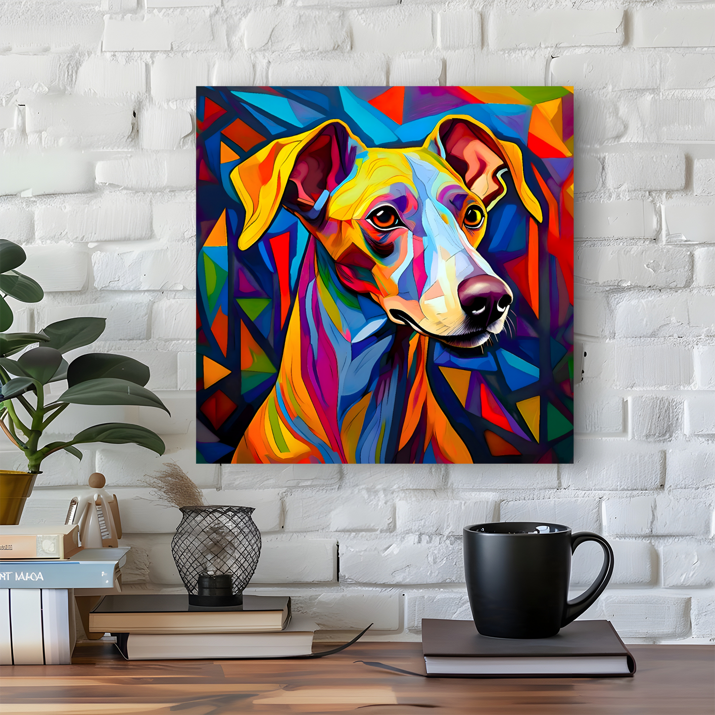 Italian Greyhound, Printed On High Quality Canvas, Vivid Colours, Box Canvas, Unique Images, A Gift To Last A Lifetime...