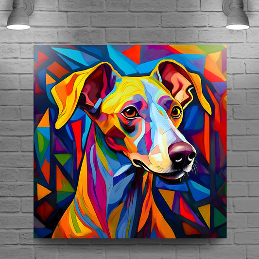 Italian Greyhound, Printed On High Quality Canvas, Vivid Colours, Box Canvas, Unique Images, A Gift To Last A Lifetime...