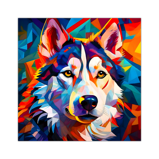 Husky, Printed On High Quality Canvas, Vivid Colours, Box Canvas, Unique Images, A Gift To Last A Lifetime...
