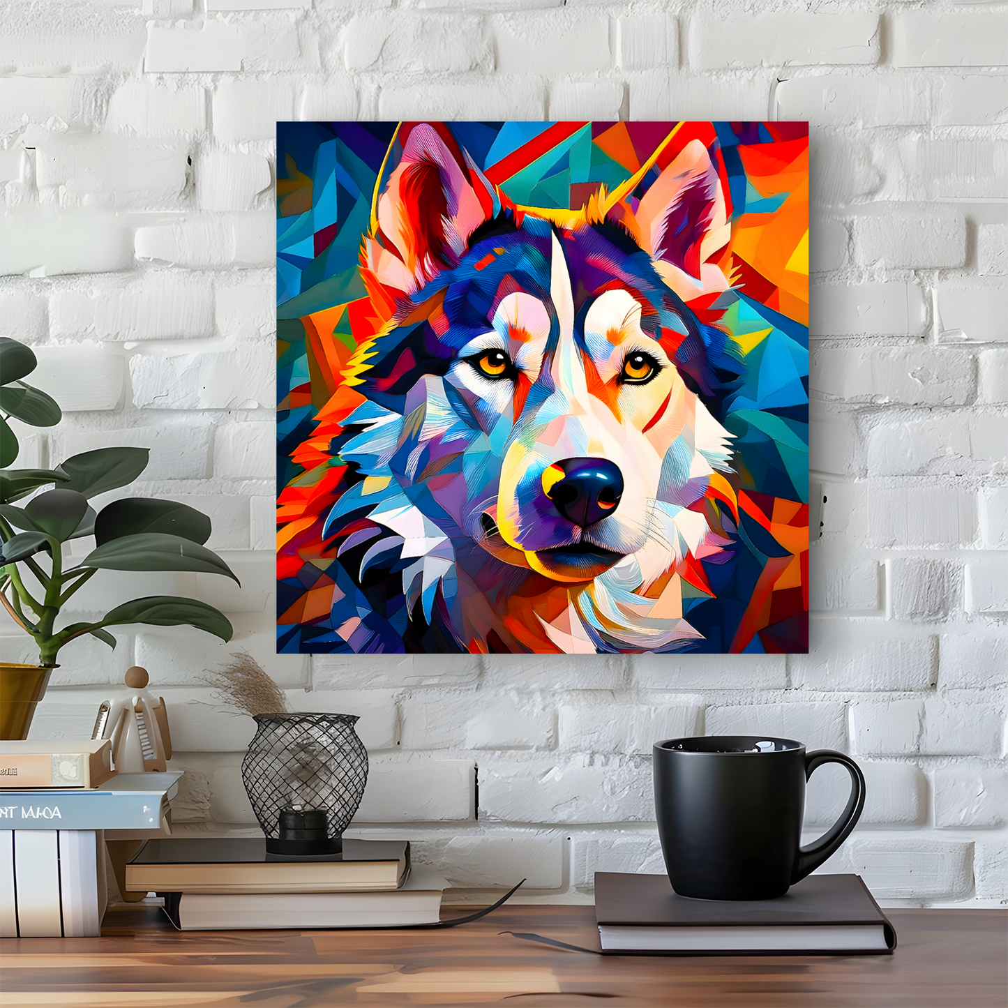 Husky, Printed On High Quality Canvas, Vivid Colours, Box Canvas, Unique Images, A Gift To Last A Lifetime...