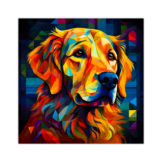 Golden Retriever, Printed On High Quality Canvas, Vivid Colours, Box Canvas, Unique Images, A Gift To Last A Lifetime...