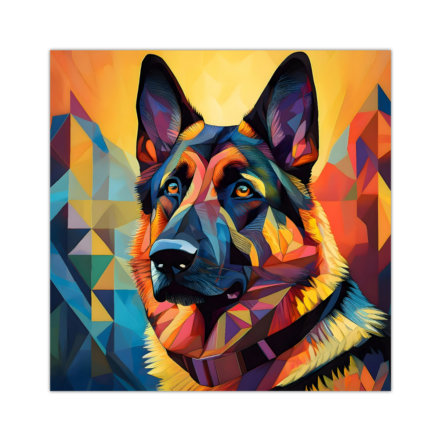German Shepherd, Printed On High Quality Canvas, Vivid Colours, Box Canvas, Unique Images, A Gift To Last A Lifetime...